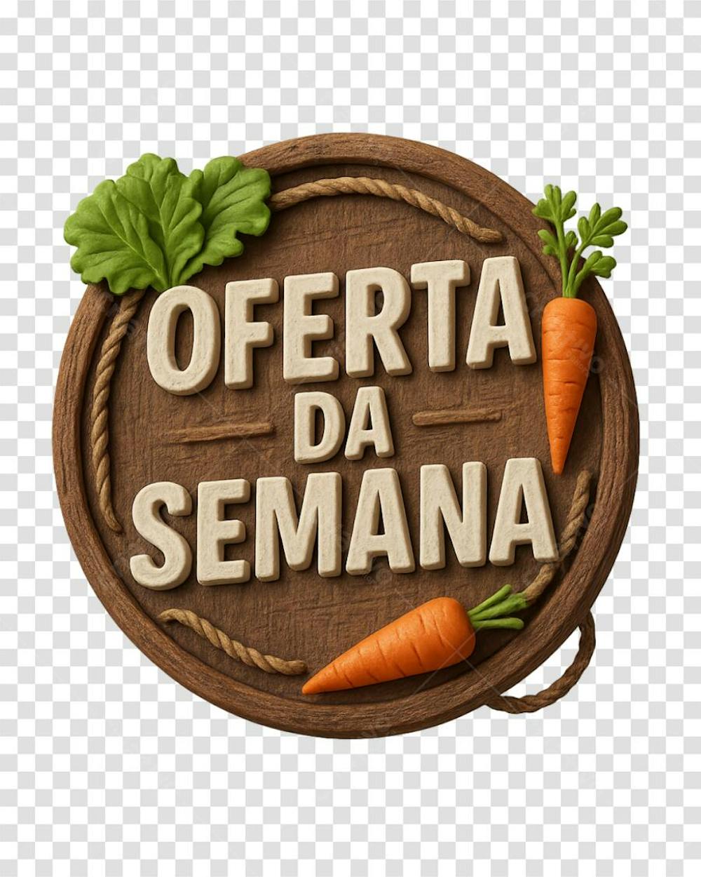 Selo 3d Oferta da semana Fundo Transparente