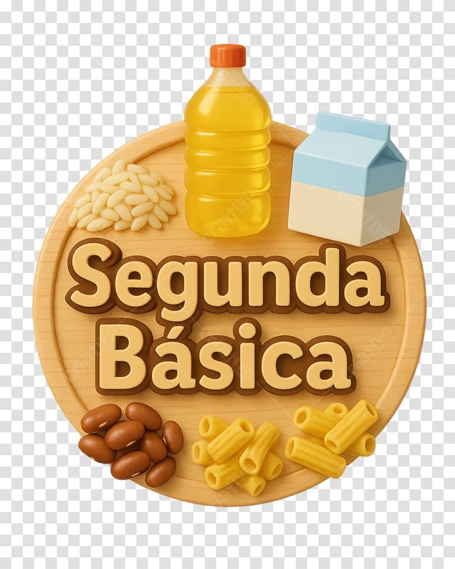 Banner Cesta Básica PNG com fundo transparente