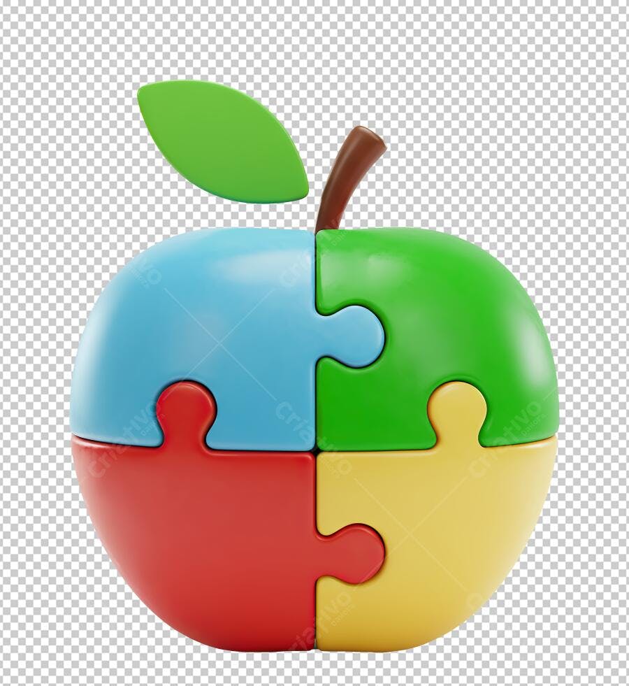 Logo Apple Quebra-Cabeça PNG com fundo transparente