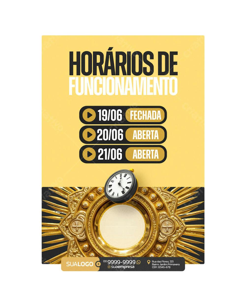 Social Media - Horários de Corpus Christi (3)