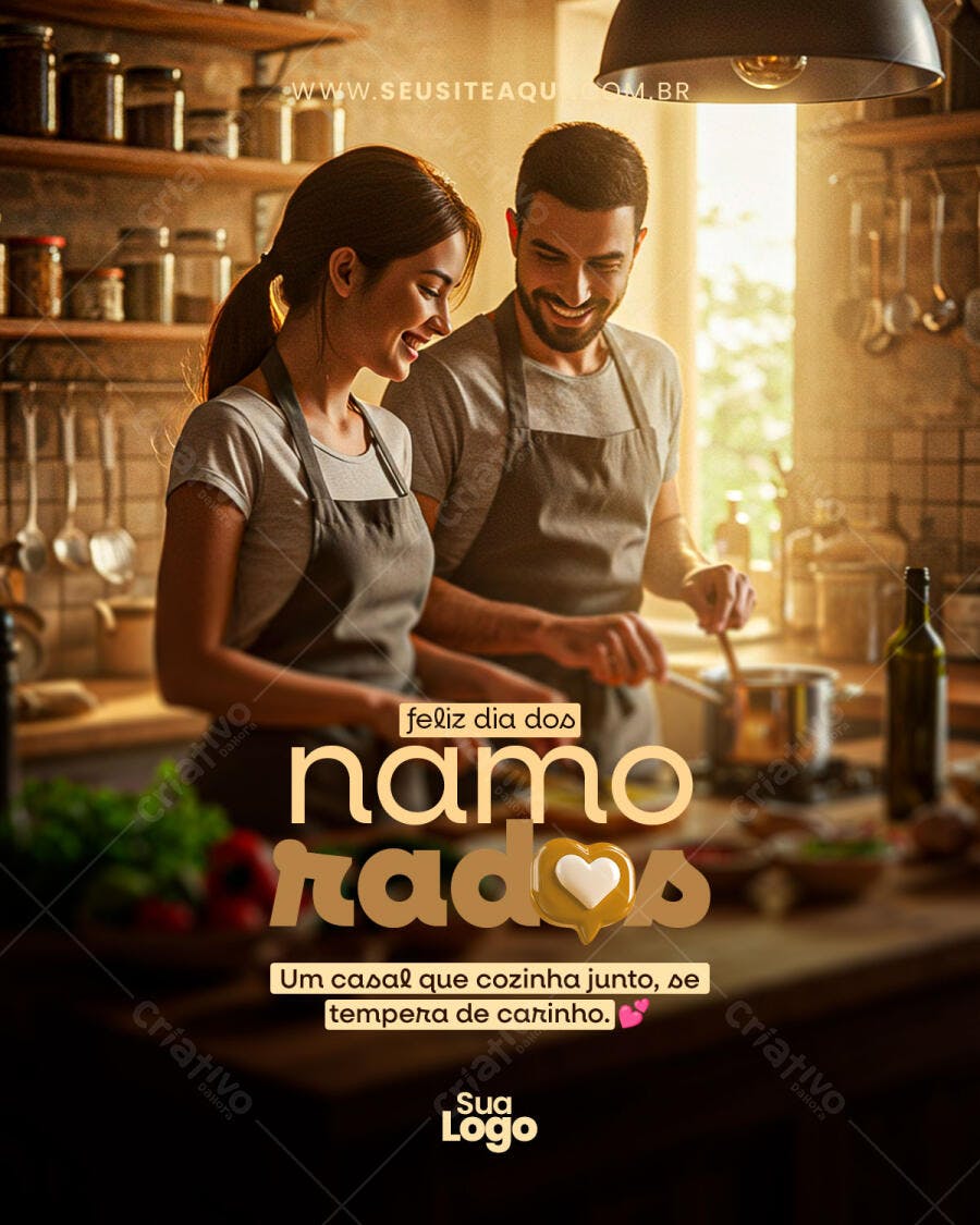 Post para o Dia dos Namorados PSD Editável