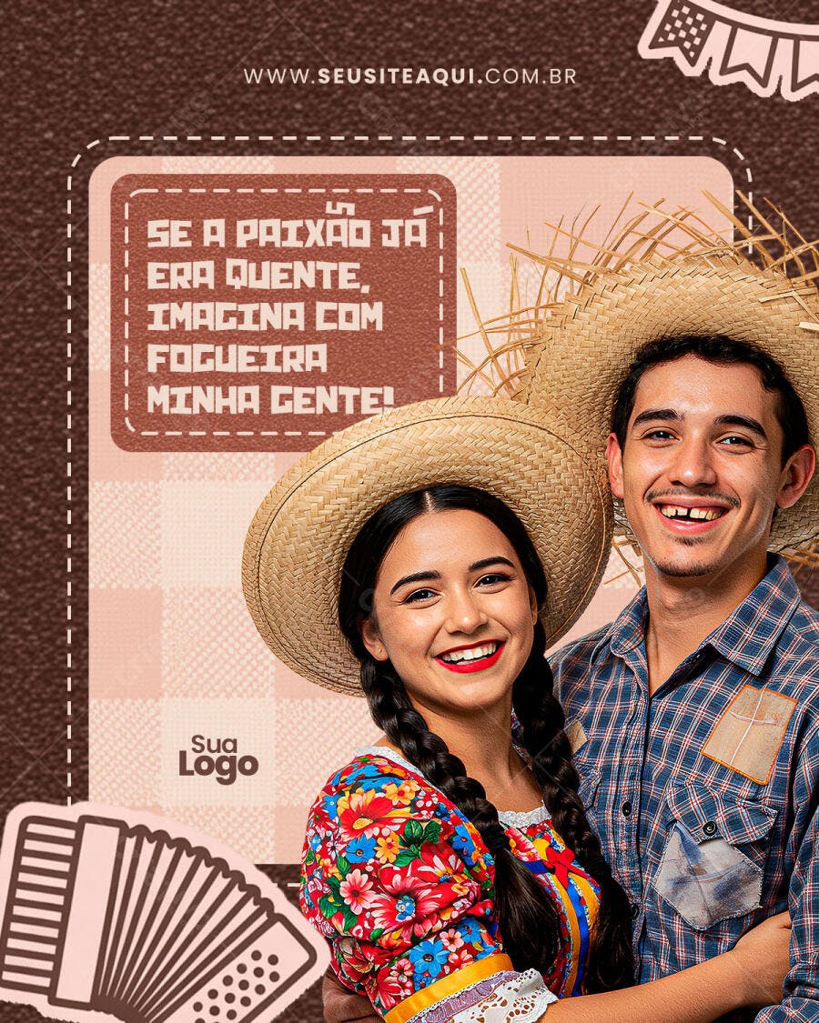 Flyer Festa Junina PSD Editável
