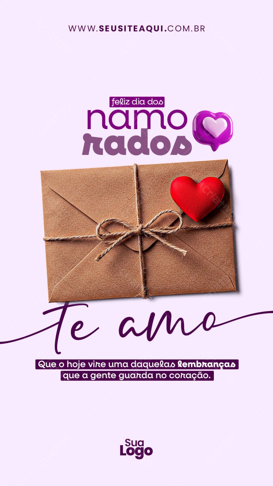 Postagem Dia dos Namorados PSD Editável