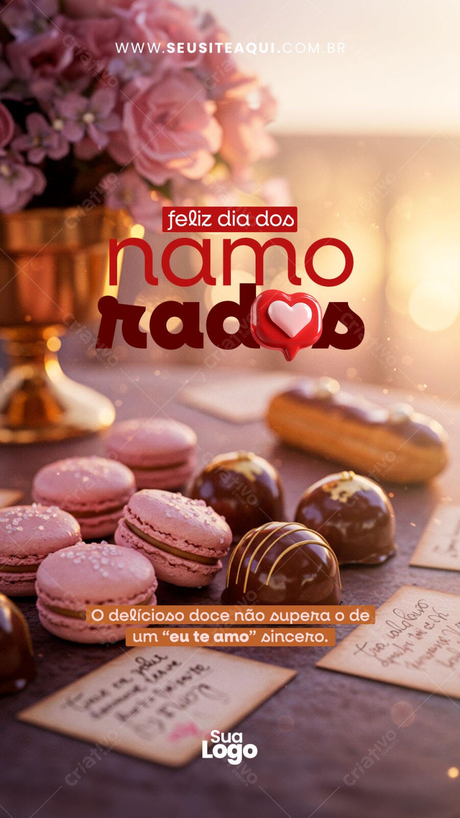 Flyer Dia dos Namorados PSD Editável
