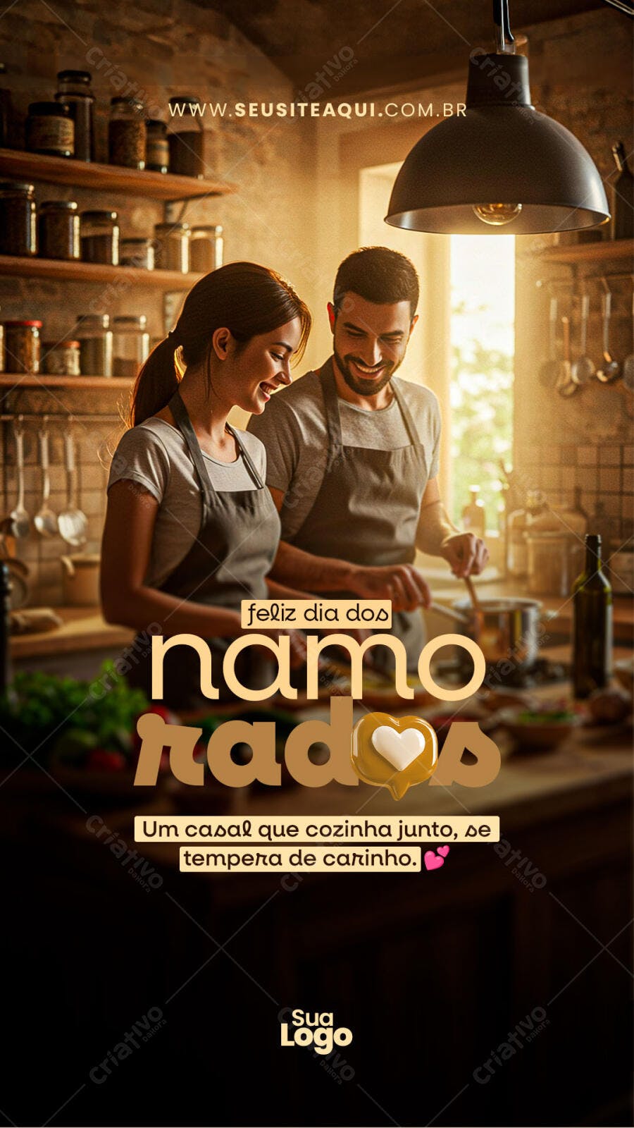 Post para o Dia dos Namorados PSD Editável