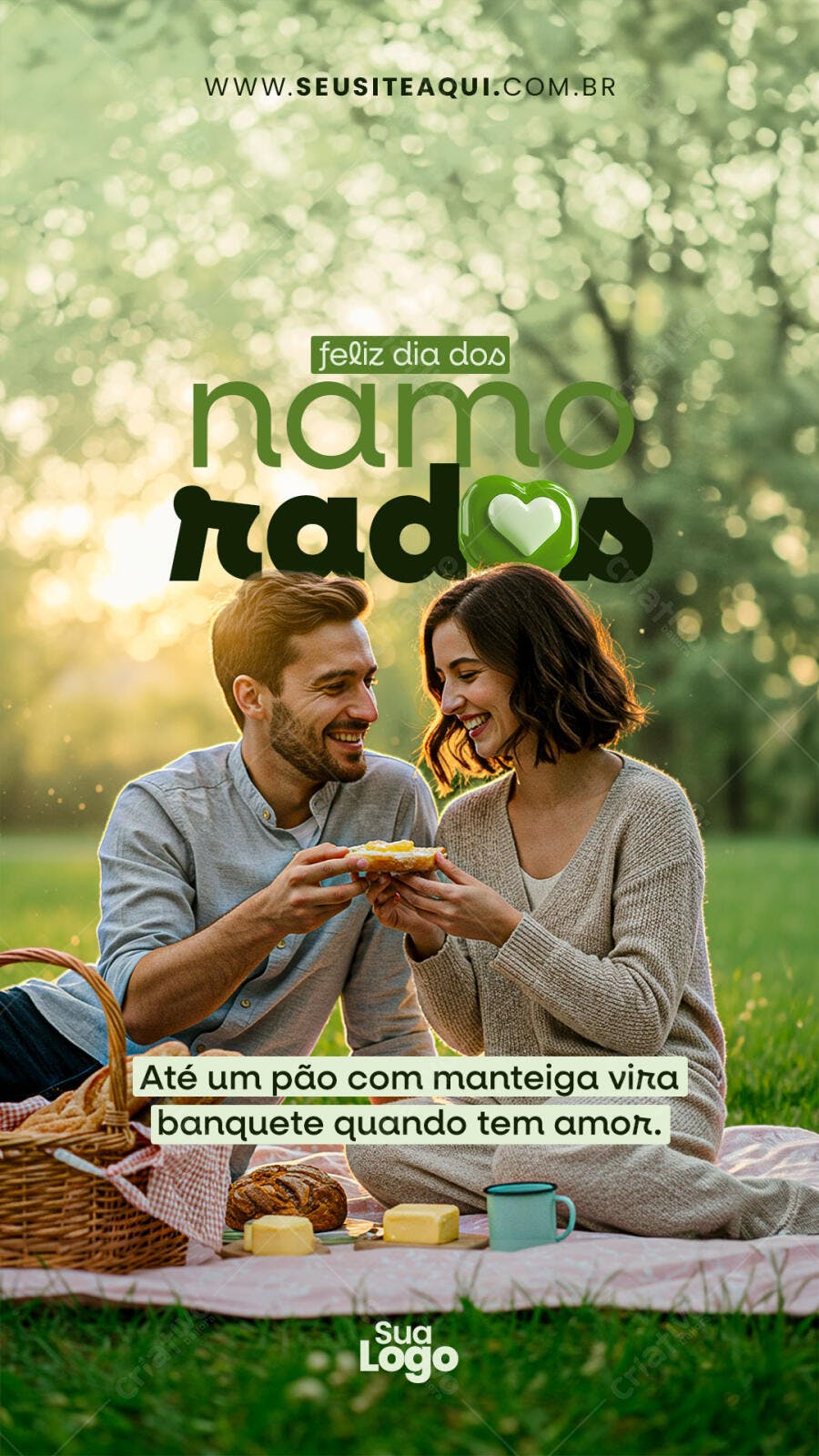 Flyer Dia dos Namorados PSD Editável