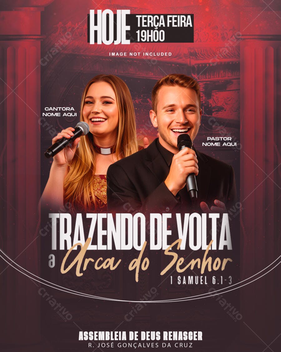 Flyer para Evento Gospel PSD Editável