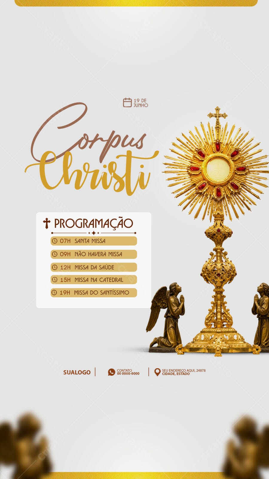 Flyer para Corpus Christi PSD Editável