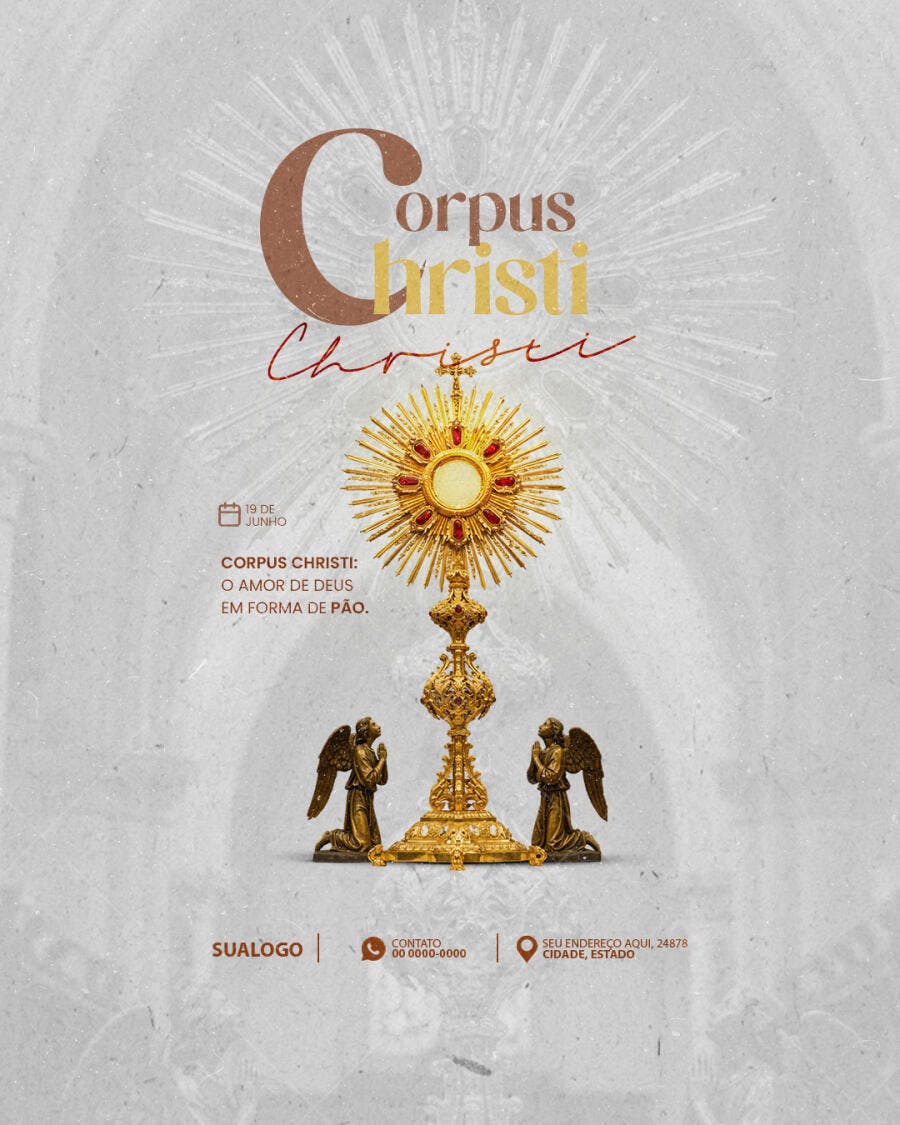 Flyer Corpus Christi PSD Editável