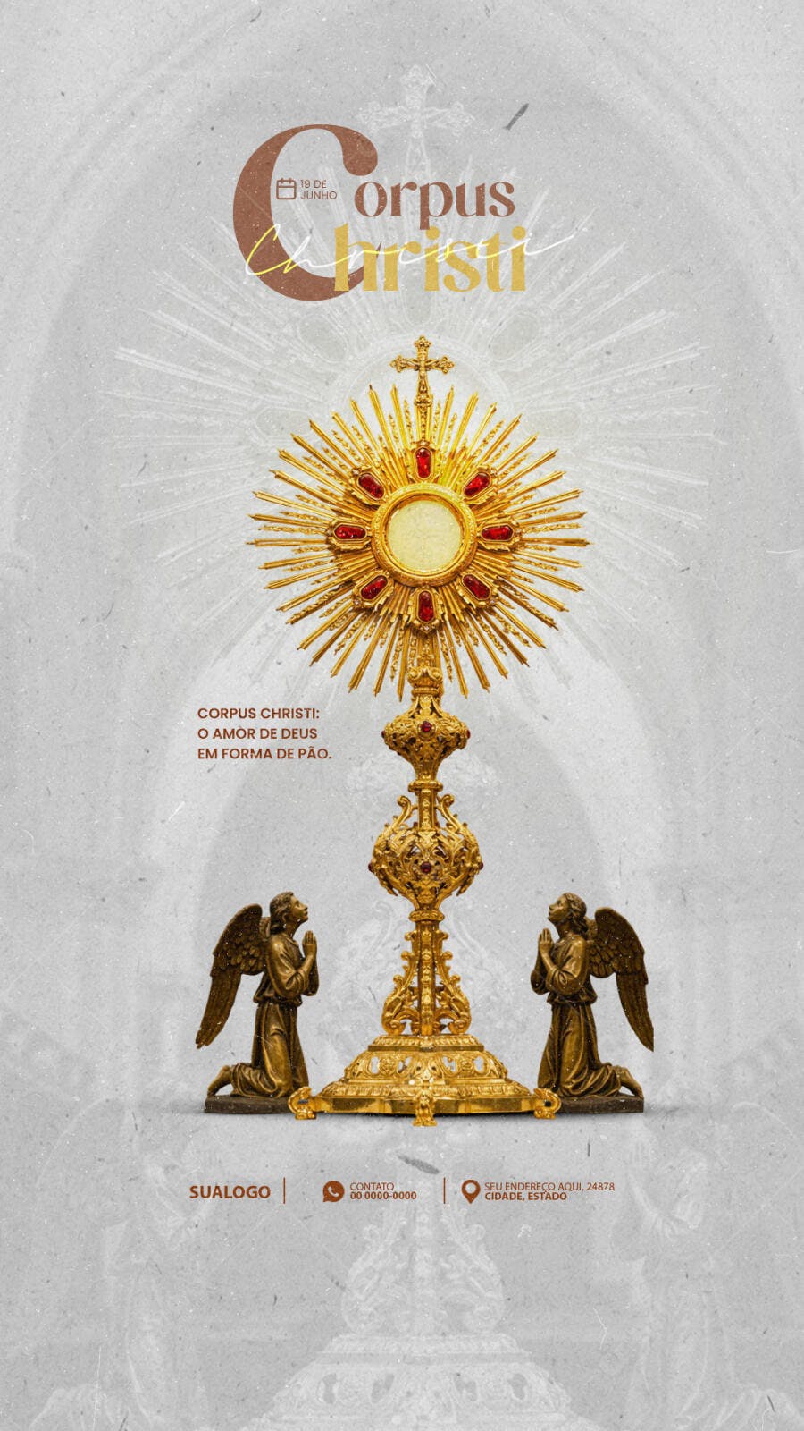 Flyer Corpus Christi 19 de Junho PSD Editável