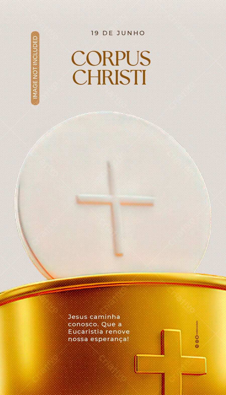 Flyer Corpus Christi 19 de Junho PSD Editável