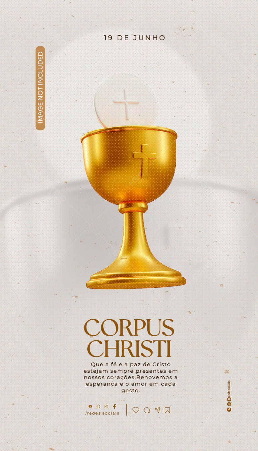 Flyer Corpus Christi 19 de Junho PSD Editável