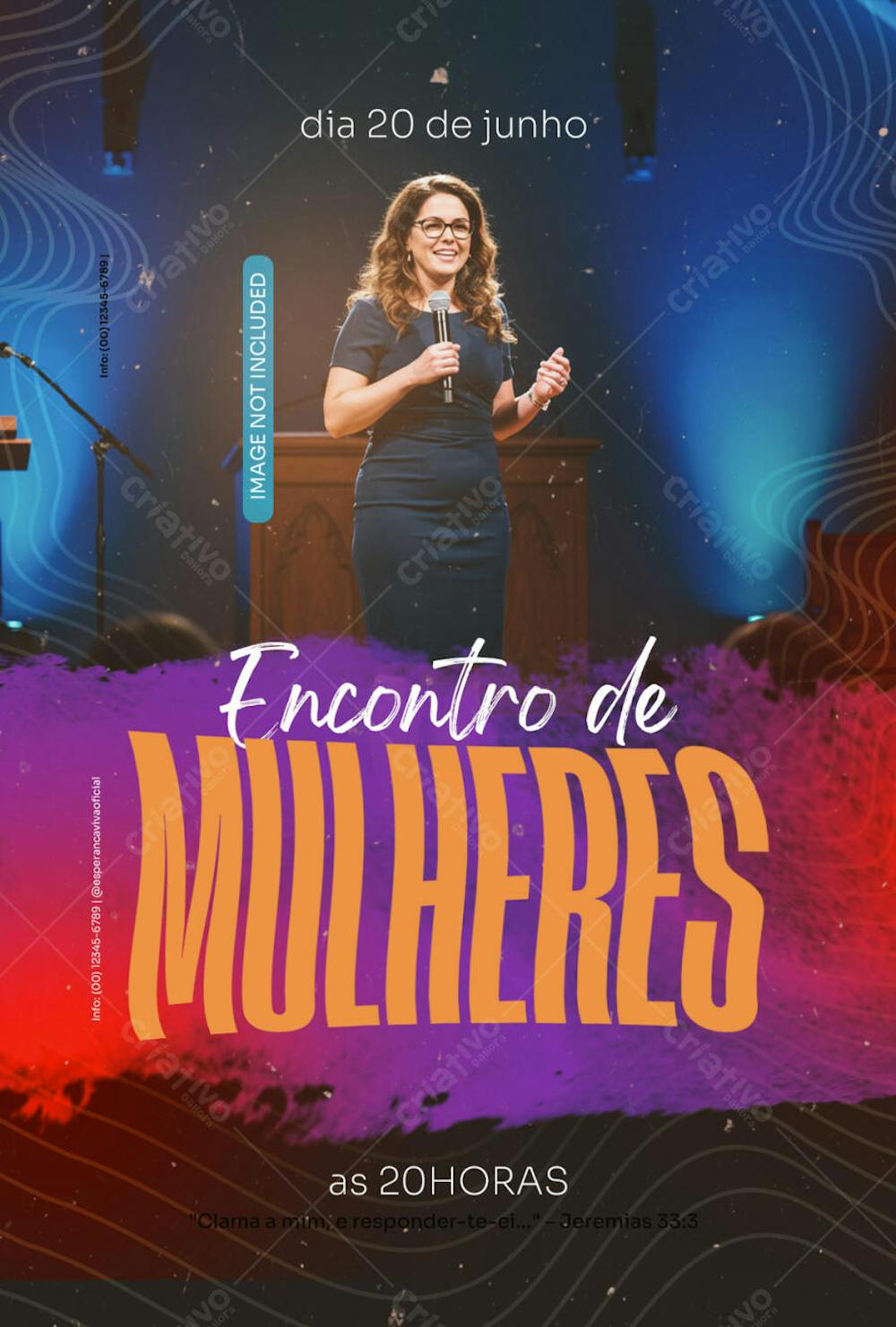 encontro de mulheres flyer