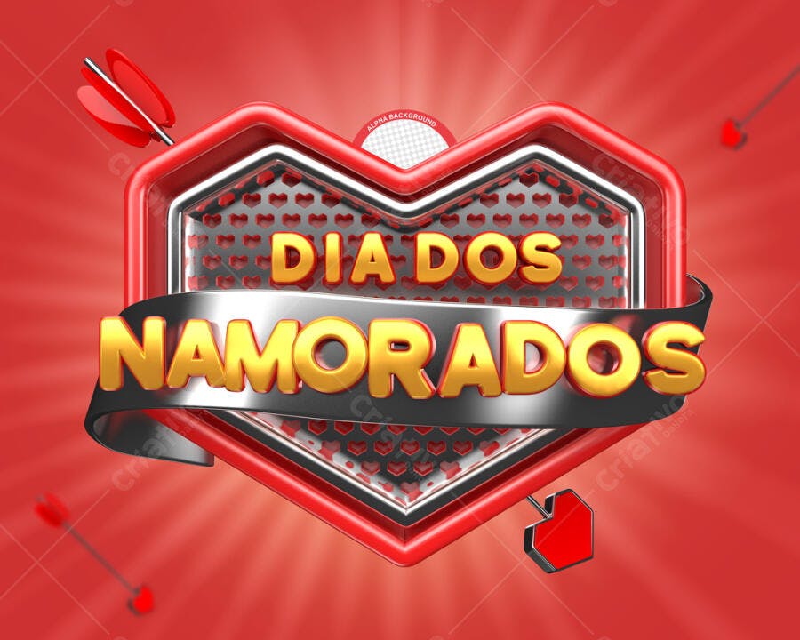 Banner Dia dos Namorados PSD Editável