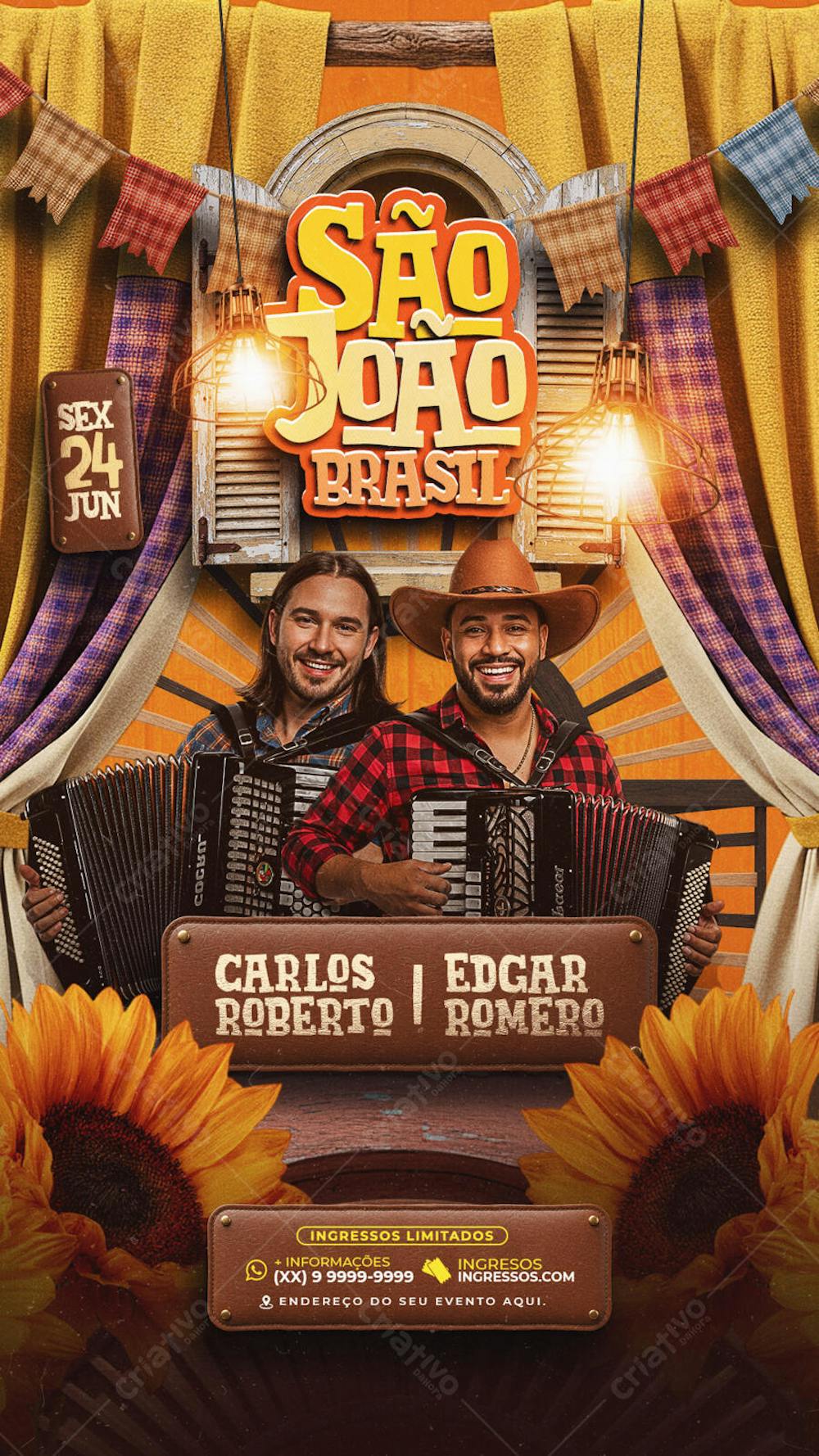 Flyer São João 2025 Story
