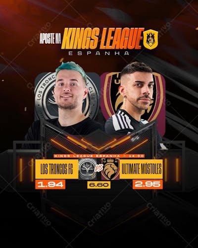 Jogo do Dia - Kings League Espanha - Los Troncos FC X Ultimate Mostoles