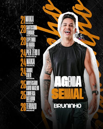 Agenda da Semana - Bruninho
