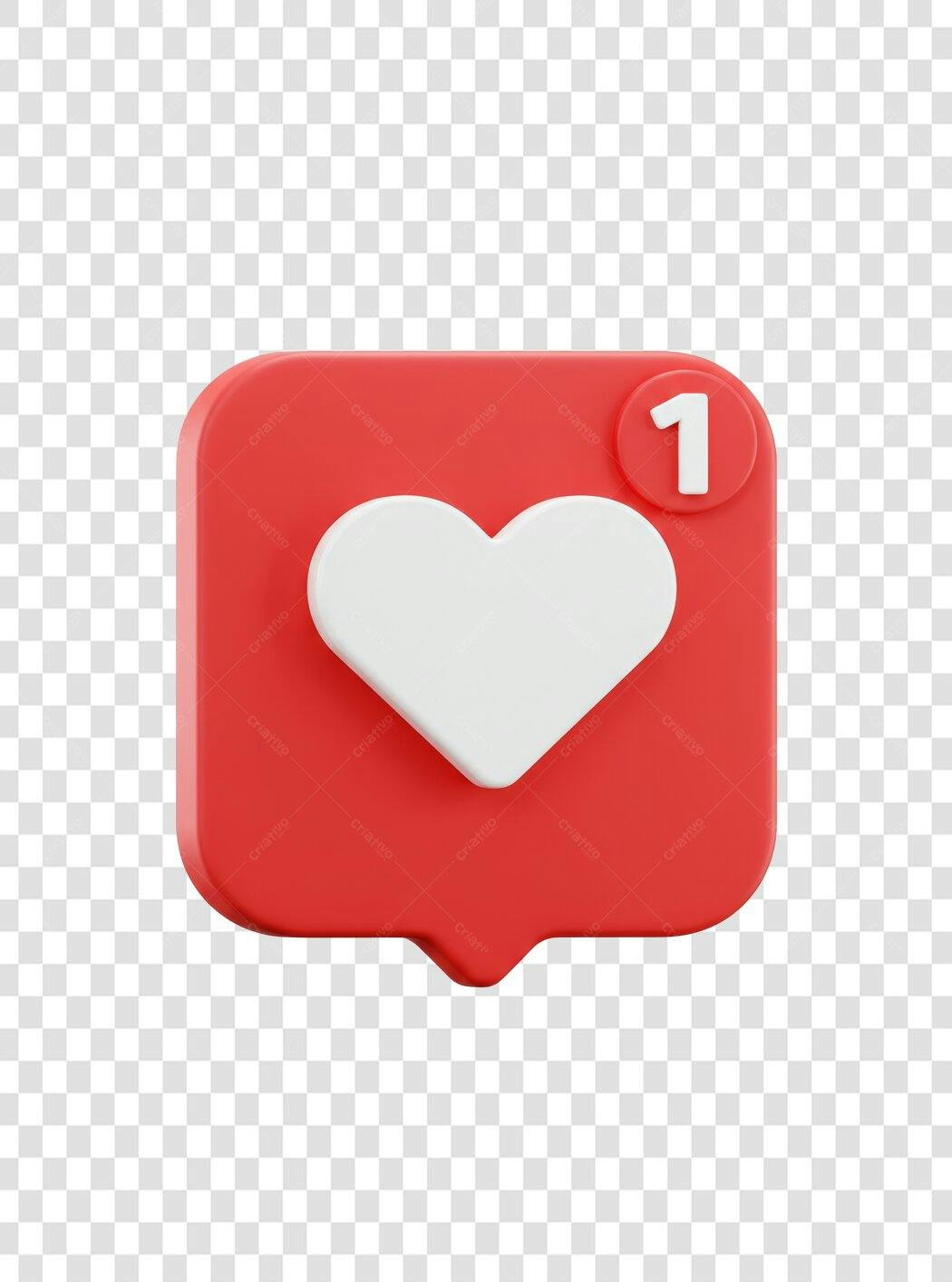 Icone Curtida Redes Sociais PNG com fundo transparente