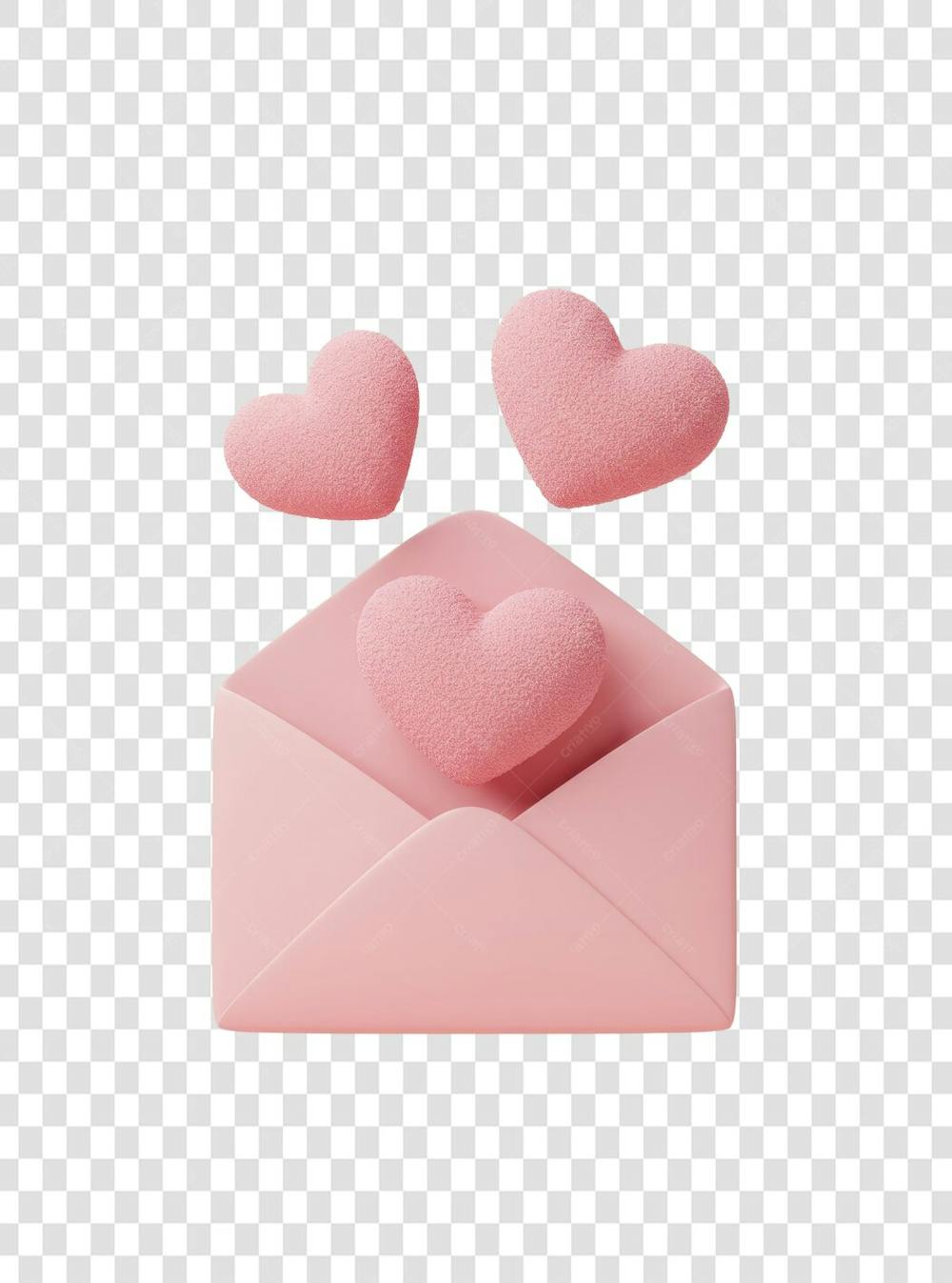 CORAÇÃO ÍCONE ELEMENTO 3D EM PNG COMPOSIÇÃO SOCIAL MEDIA (204)