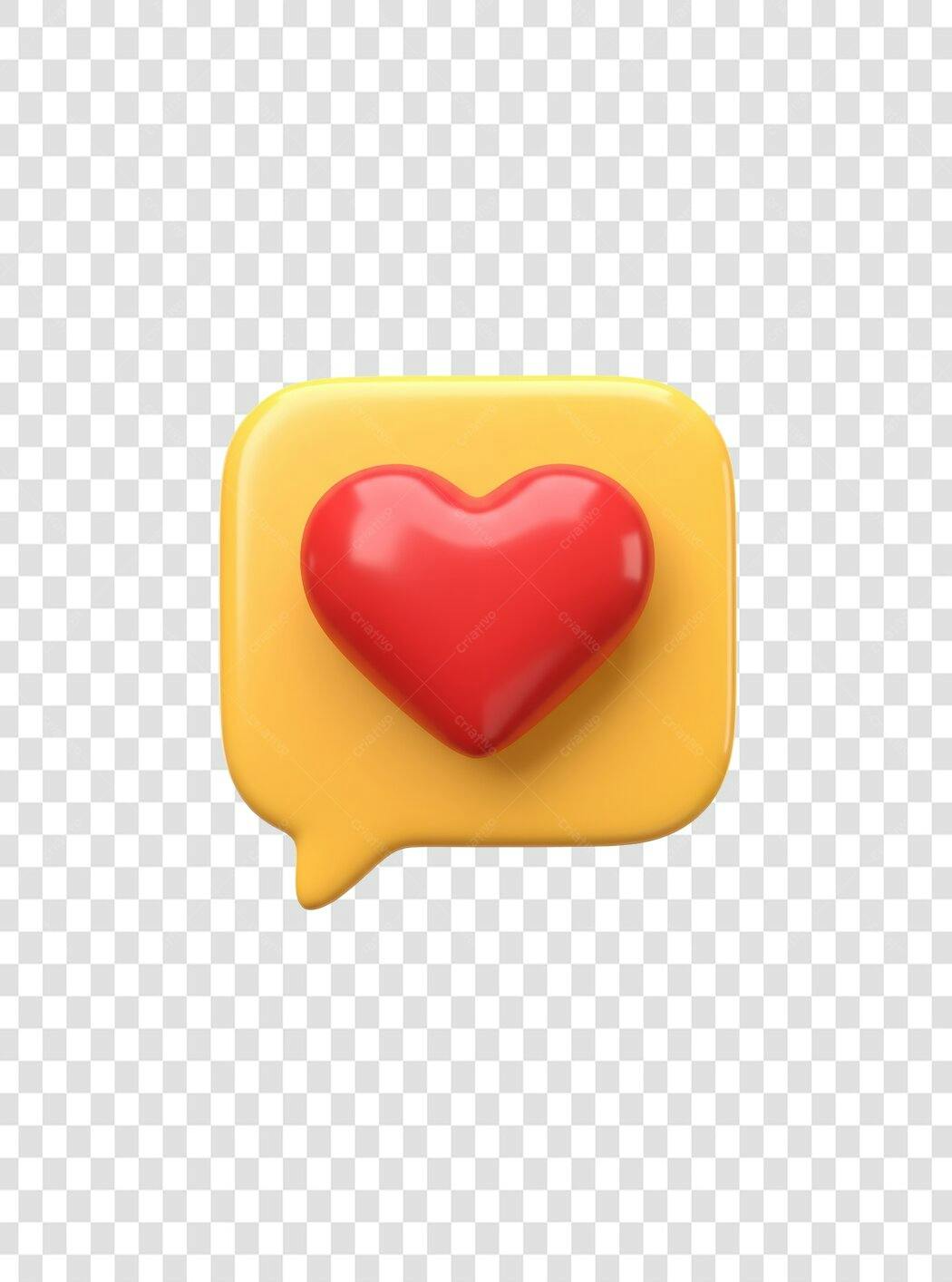 Post Instagram Amor PNG com fundo transparente