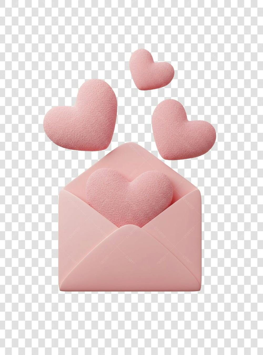 CORAÇÃO ÍCONE ELEMENTO 3D EM PNG COMPOSIÇÃO SOCIAL MEDIA (202)