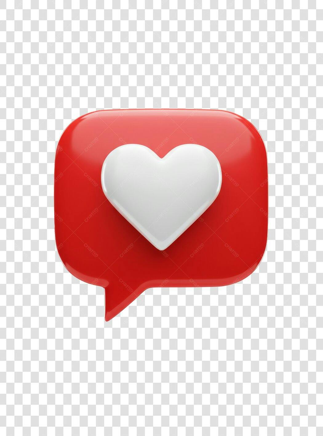 Post Instagram Curtida Vermelha PNG com fundo transparente