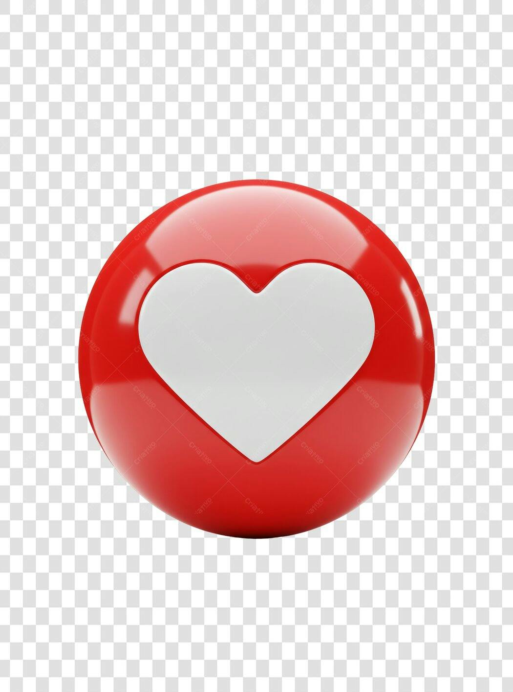 Botão Curtir PNG com fundo transparente