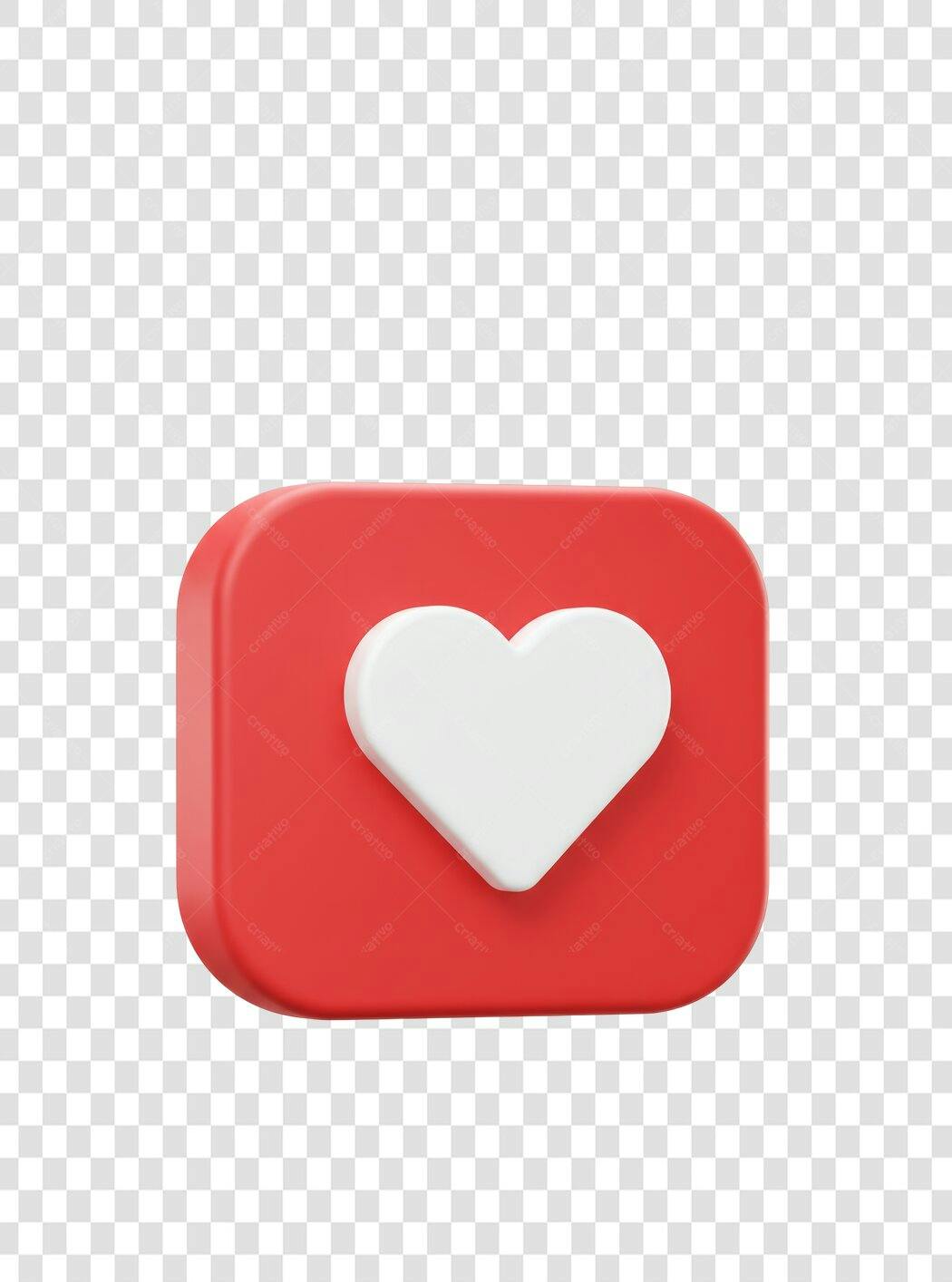 Botão Curtida PNG com fundo transparente