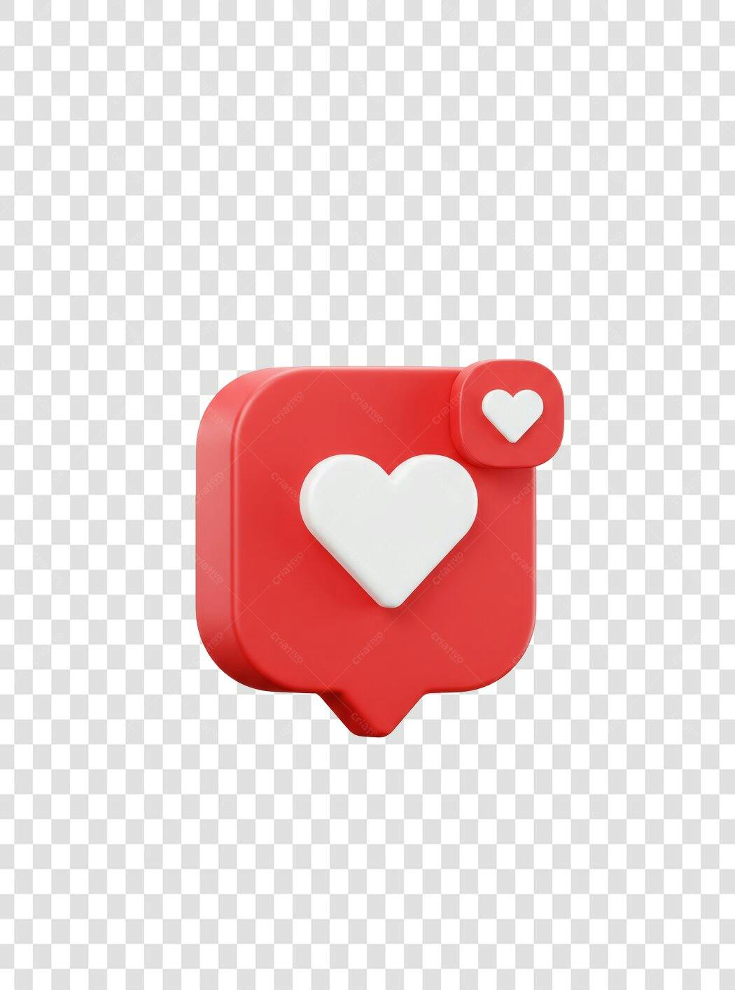 Icone de curtida para redes sociais PNG com fundo transparente