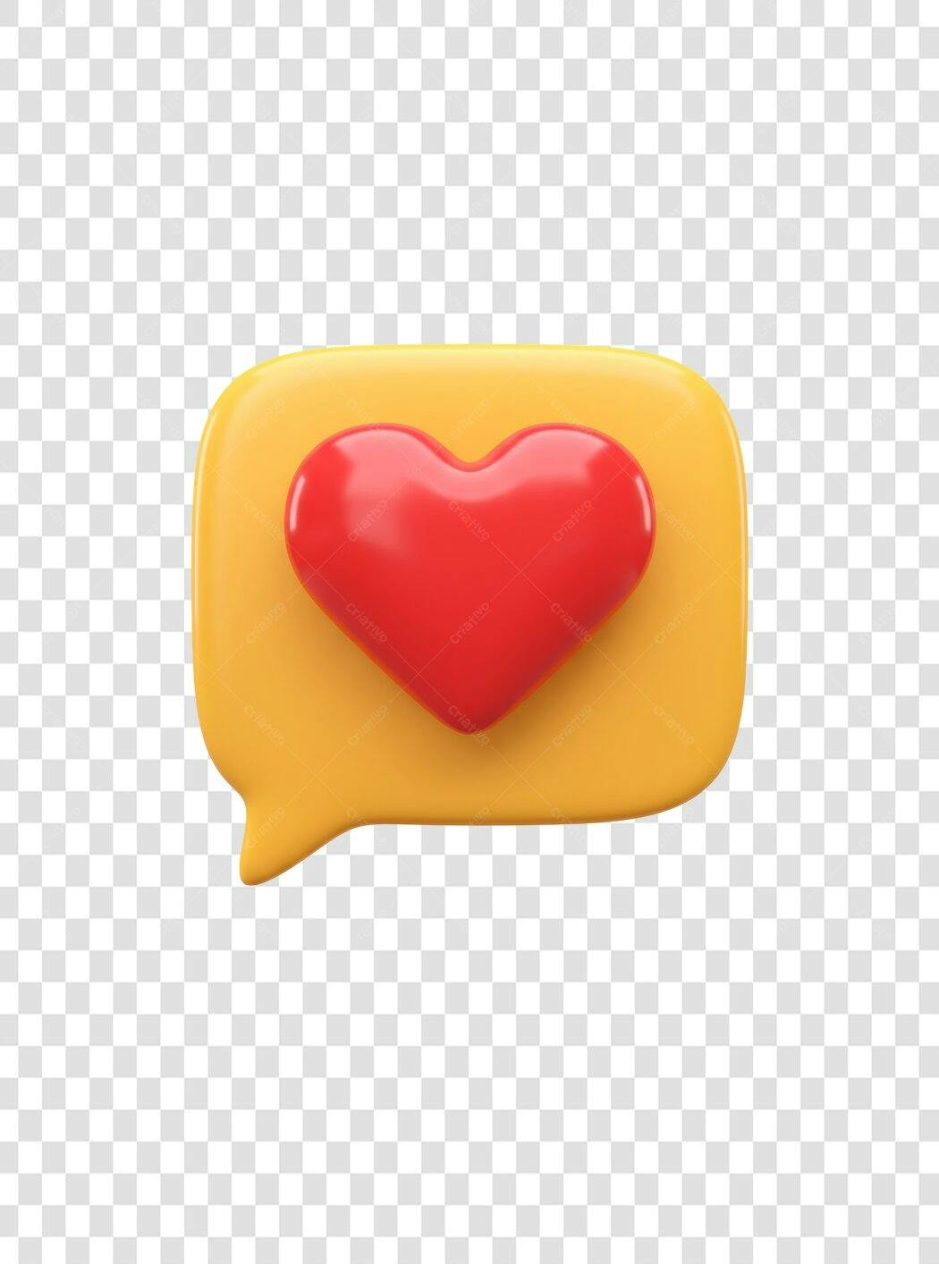 Post Instagram Amor Balão PNG com fundo transparente