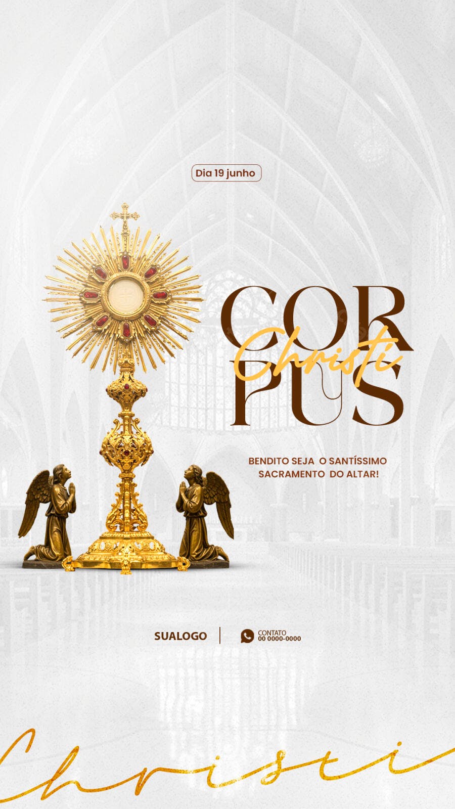 Flyer para Corpus Christi PSD Editável
