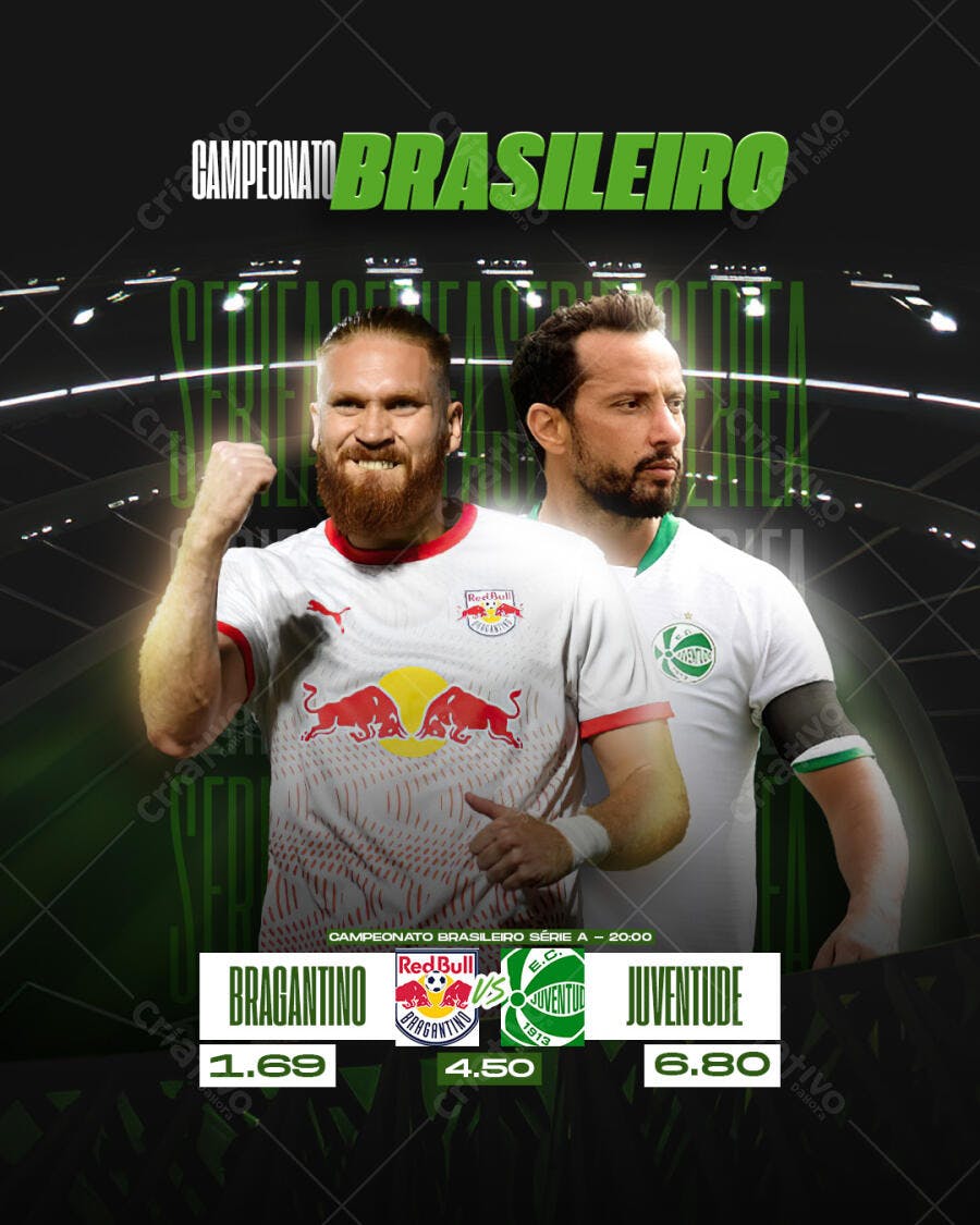Flyer Campeonato Brasileiro PSD Editável