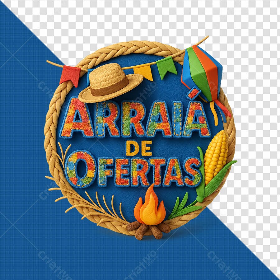 Banner Arraial de Ofertas PSD Editável