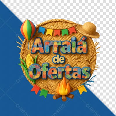 Arraiá de ofertas png