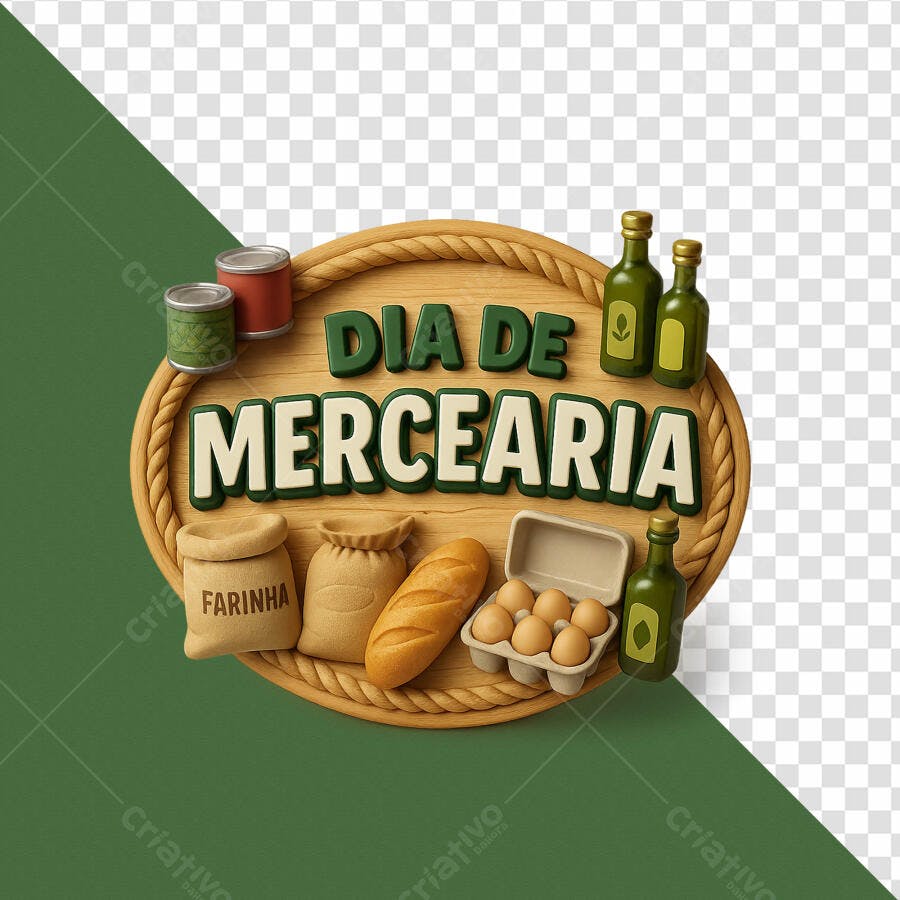 Banner Dia da Mercearia PSD Editável
