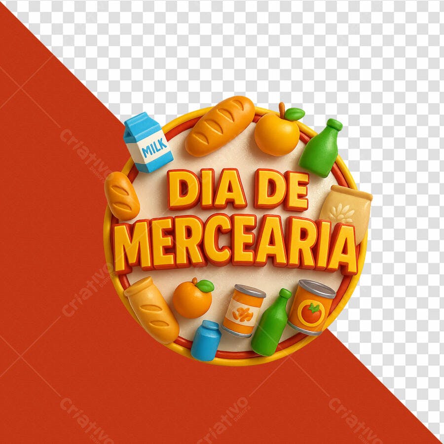 Flyer Dia da Mercearia PSD Editável