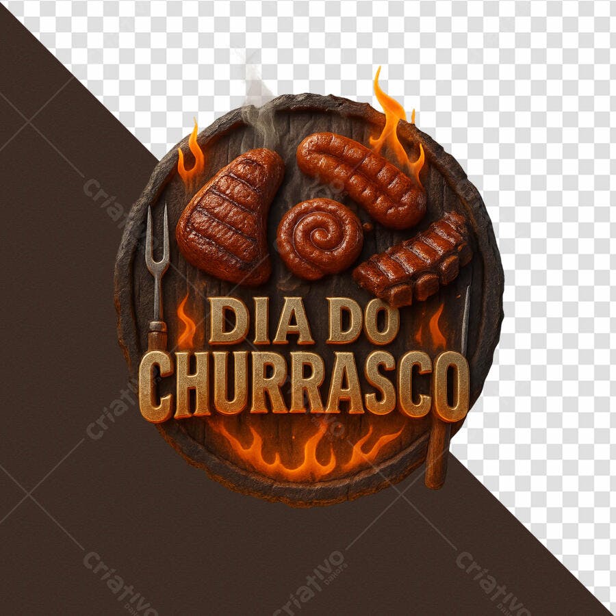 Banner Dia do Churrasco PSD Editável