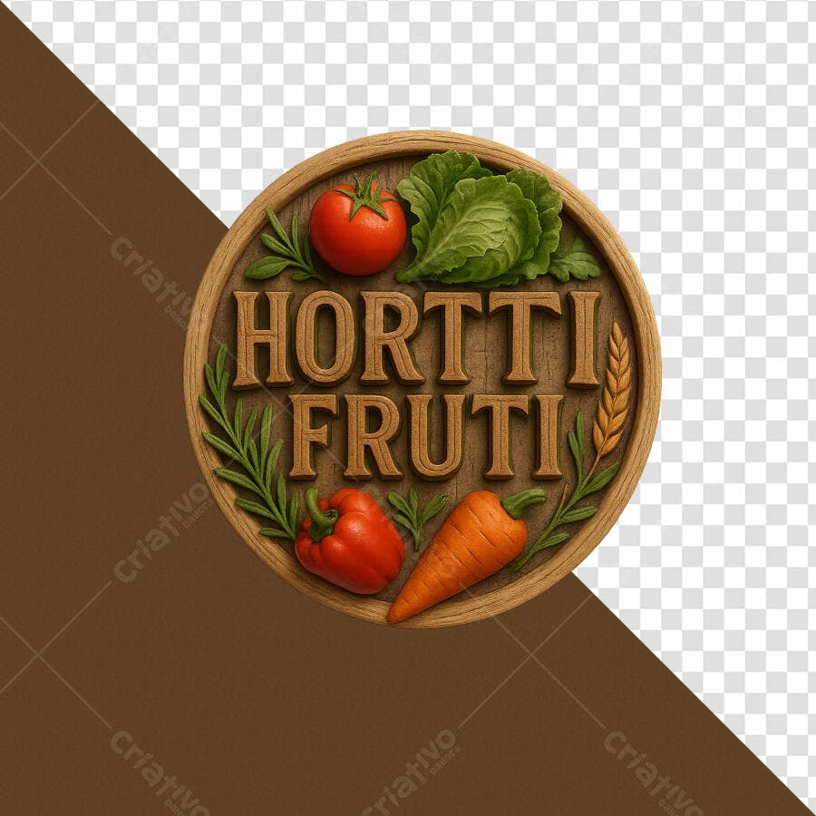 Logo Horti Fruti PSD Editável