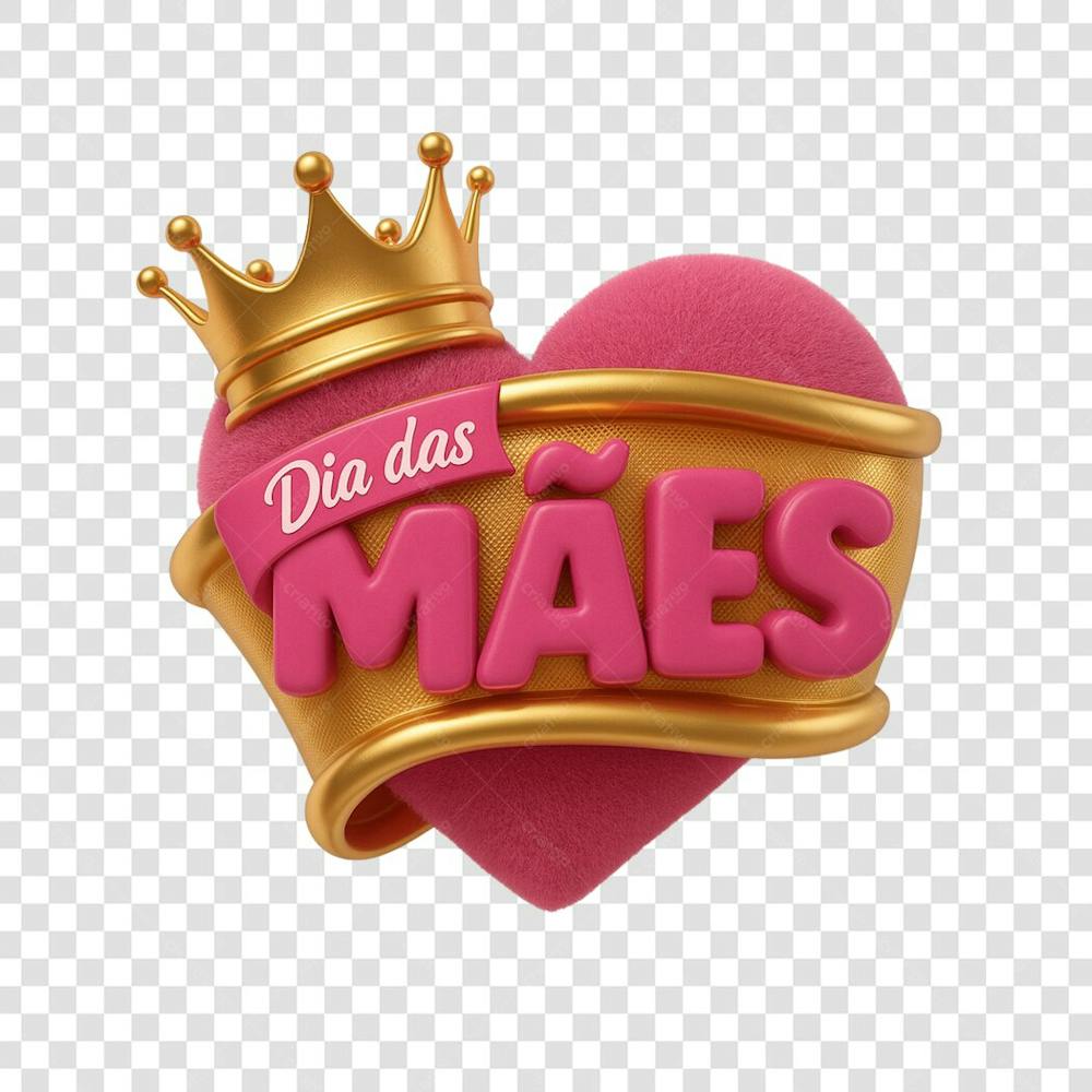 selo 3d mês das mães e dia das mães (1)