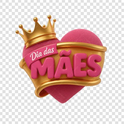 selo 3d mês das mães e dia das mães (1)