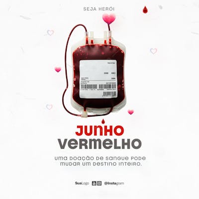 Junho Vermelho mês de conscientização e incentivo à doação de sangue Social Media PSD Editável (3) - Copia
