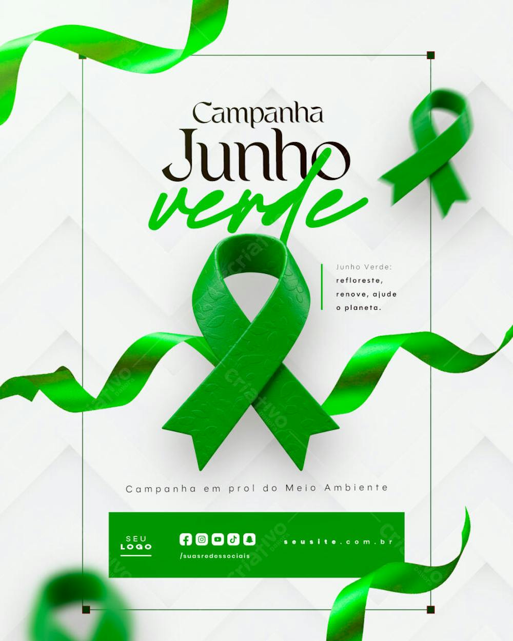 Junho verde campanha de conscientização do meio ambiente social media feed (3)