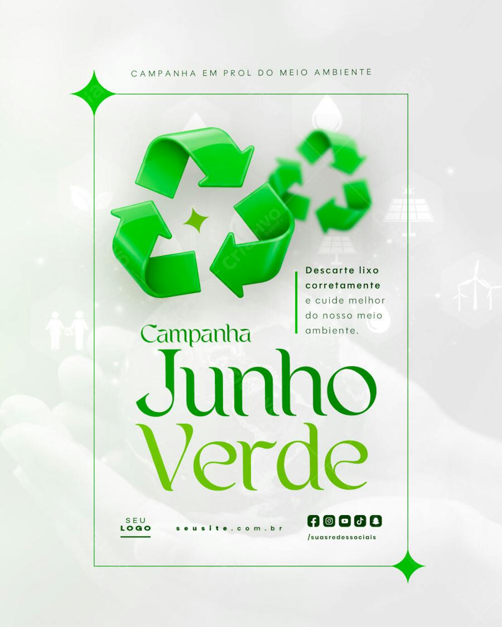 Junho verde campanha de conscientização do meio ambiente social media feed (9)
