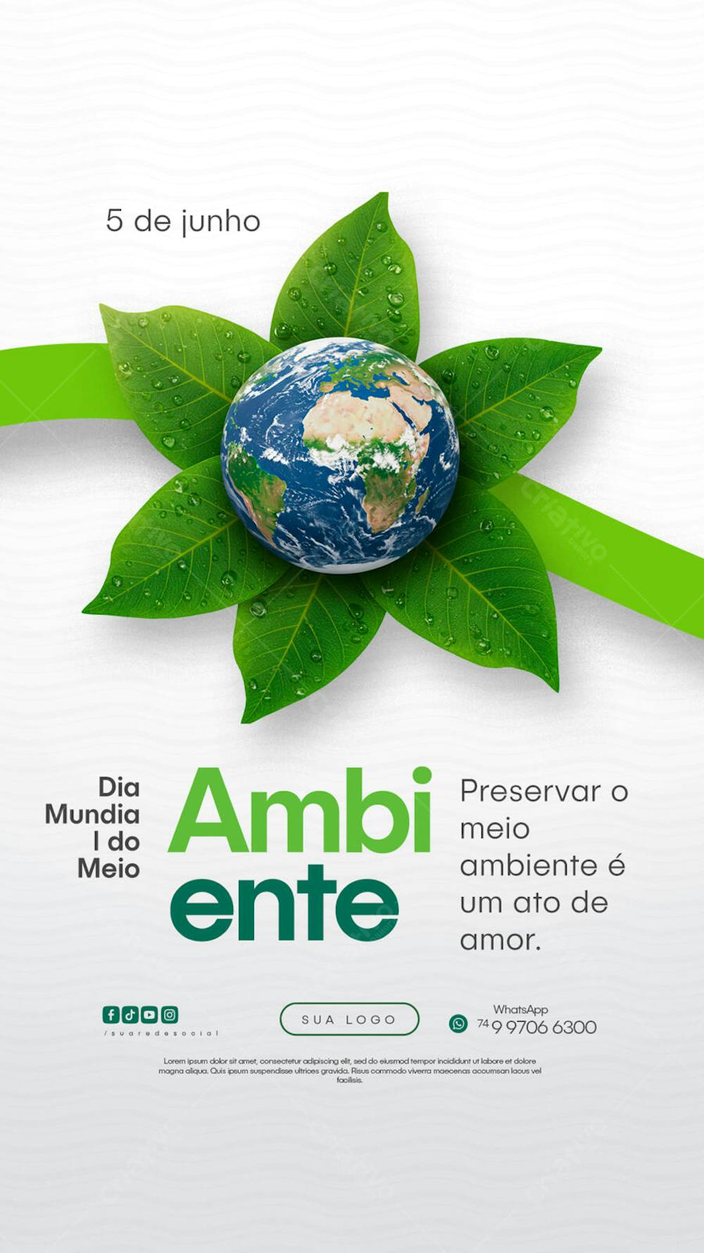 5 de junho dia mundial do meio ambiente Social Media PSD Editável (51)
