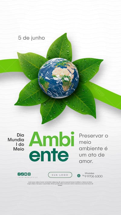 5 de junho dia mundial do meio ambiente Social Media PSD Editável (51)