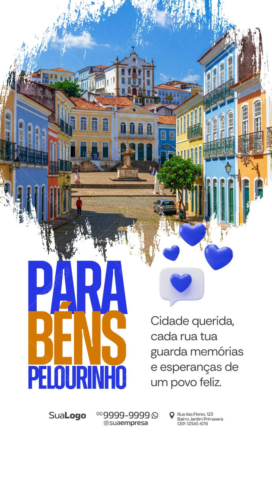 Flyer Turístico Pelourinho PSD Editável