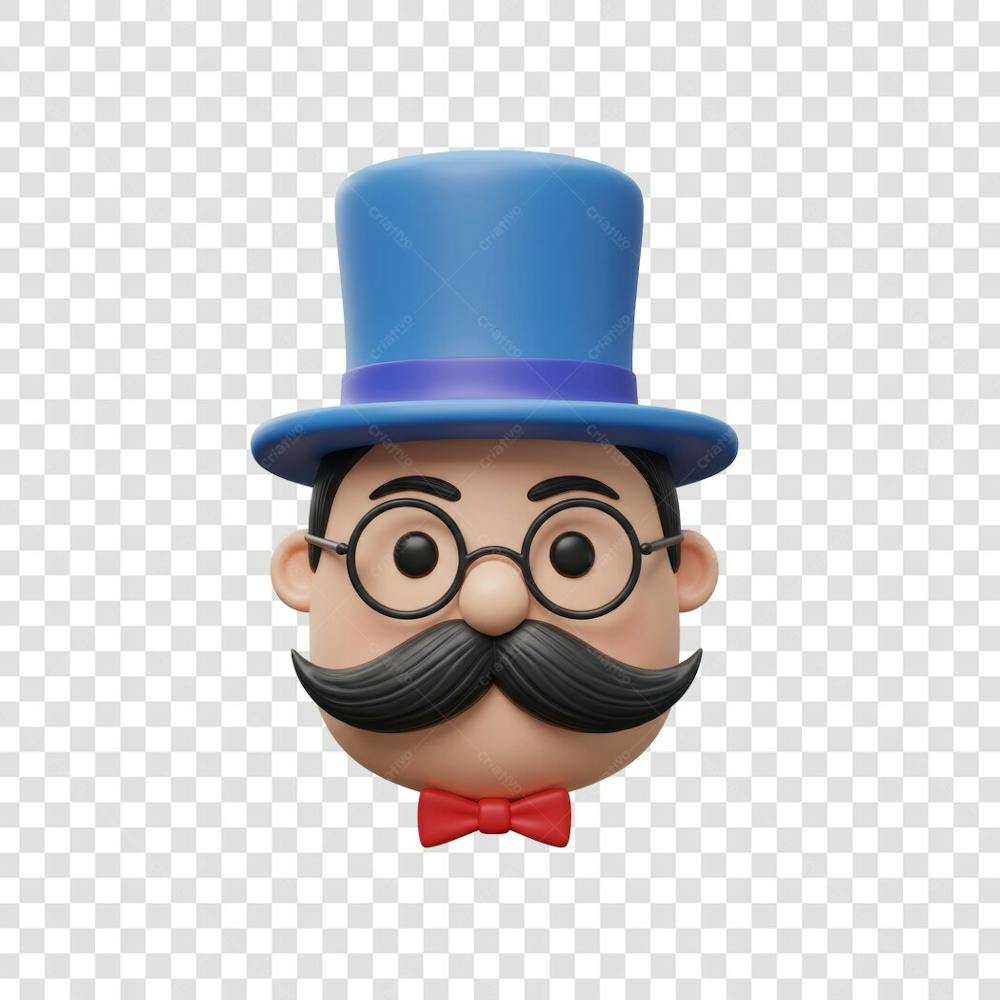 Elemento 3D Dia dos Pais EMOJI PNG Transparente para composição social media (30)