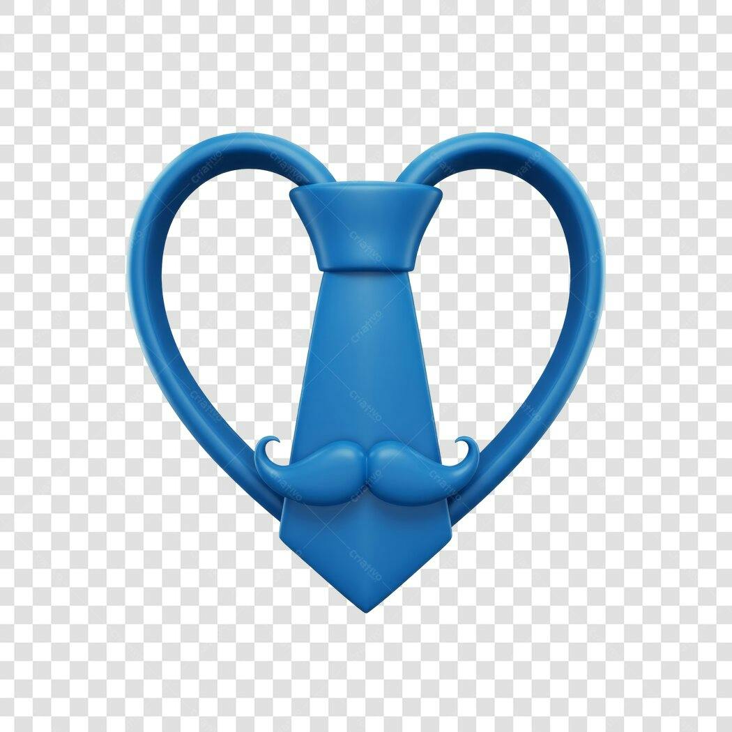 Post Instagram Dia dos Pais Gravata e Bigode PNG com fundo transparente