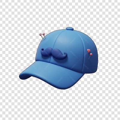Elemento 3D Dia dos Pais EMOJI PNG Transparente para composição social media (165)