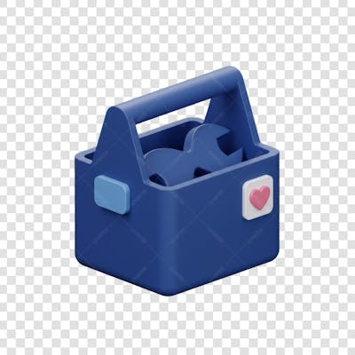 Elemento 3D Dia dos Pais EMOJI PNG Transparente para composição social media (169)